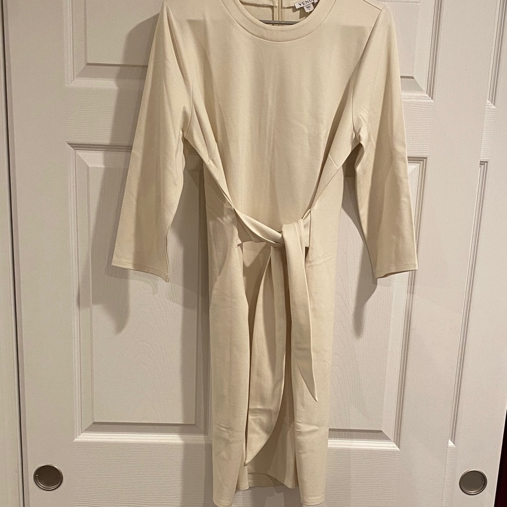 Elegant Cream Women's Dress
